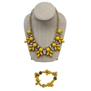 Yellow Golden 18” Necklace and Bracelet